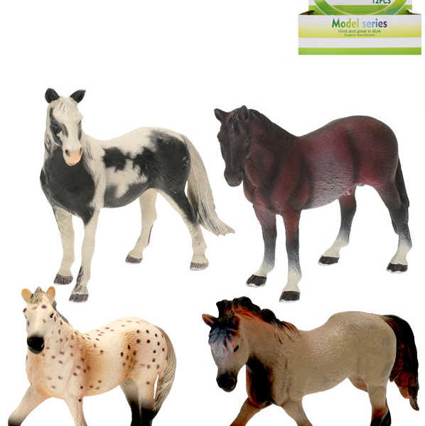 Kůň 14cm plastová figurka koník 4 druhy