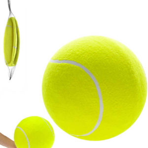 Míček tenisový mega 24cm velký míč v síťce žlutý