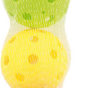 Míček barevný florbalový 7cm set 3ks floorball 3 barvy v sáčku plast