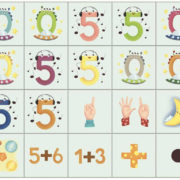 DINO DŘEVO Baby kubus Čísla kostky naučné set 20ks *DŘEVĚNÉ HRAČKY*