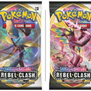ADC HRA Karty doplňkové TCG Pokémon Rebel Clash Booster set 10 karet v sáčku