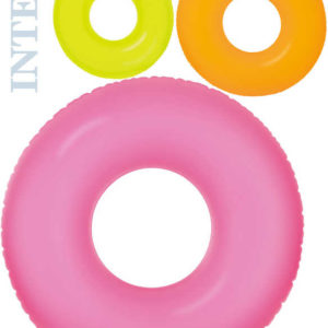 INTEX Kruh neon plavací 91cm nafukovací kolo do vody 3 barvy 59262