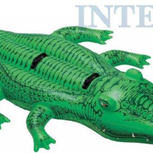 INTEX Krokodýl nafukovací 203x114cm vozítko do vody s úchyty 58562