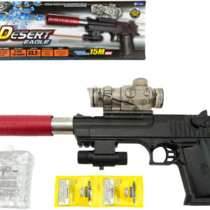 Pistole Desert Eagle 33cm na vodní kuličky 9-11mm na baterie Světlo