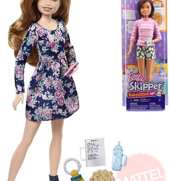MATTEL BRB Panenka Barbie chůva 27cm set s 5 doplňky 5 druhů