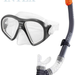 INTEX Reef Rider potápěčský plavecký set do vody brýle + šnorchl černý 55648