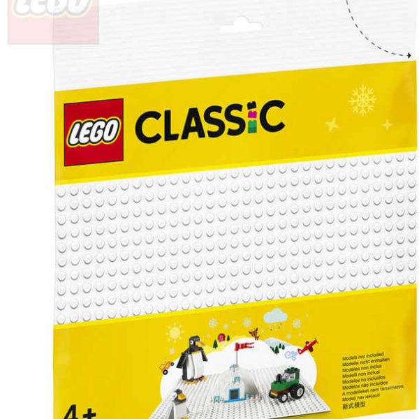 LEGO CLASSIC Podložka bílá ke stavebnicím 25,5x25,5cm 11010