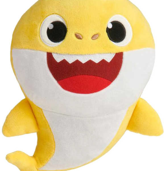 PLYŠ Baby Shark 28cm žlutý na baterie Zvuk *PLYŠOVÉ HRAČKY*