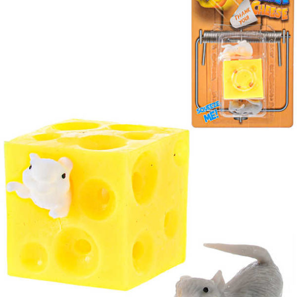 Set sýr strečový ementál 5cm + 2 myšky na kartě