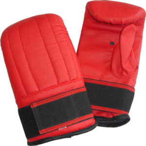 ACRA Boxerské rukavice tréninkové pytlovky červené vel. S