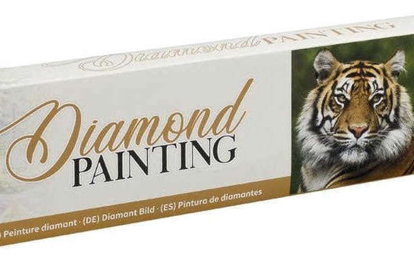 Diamond Painting Tygr malování pomocí kamínků 30x30cm mozaika