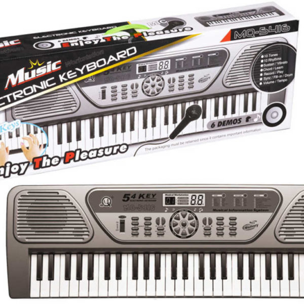 Pianko elektronické 54 kláves dětský keyboard na baterie