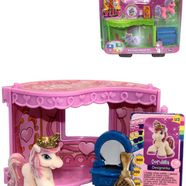 EP Line Filly Unicorn Pokoj snů herní set koník s nábytkem a doplňky