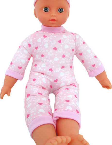 Baby panenka miminko Bambolina Amore 33cm měkké tělíčko na baterie Zvuk