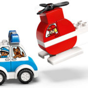 LEGO DUPLO Hasičský vrtulník a policejní auto 10957 STAVEBNICE