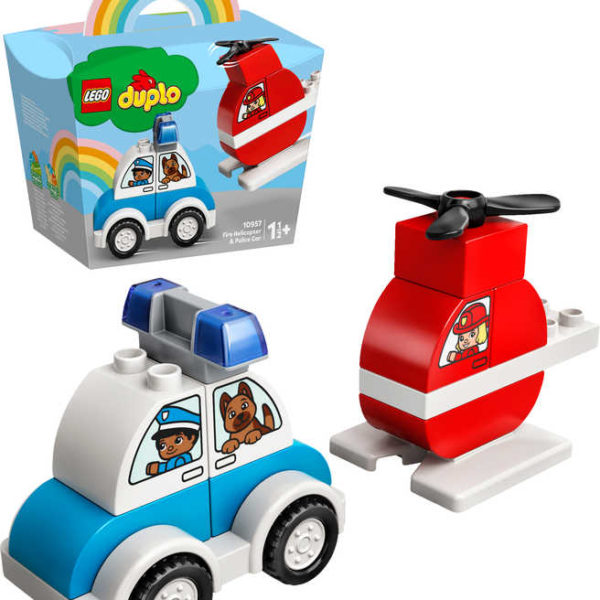LEGO DUPLO Hasičský vrtulník a policejní auto 10957 STAVEBNICE