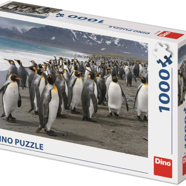 DINO Puzzle1000 dílků Tučňáci foto 66x47cm skládačka