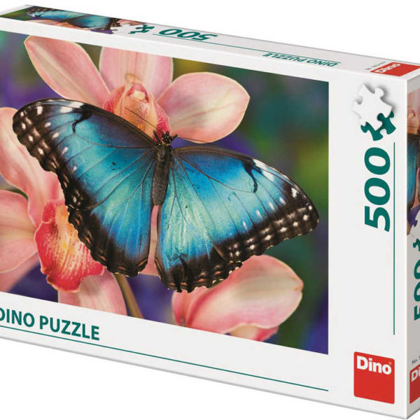 DINO Puzzle 500 dílků Motýl foto 47x33cm skládačka