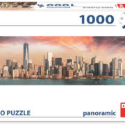 DINO Puzzle panoramatické 1000 dílků Manhattan za soumraku 95x33cm