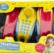 Telefony dětské pokojové set 2ks na baterie Zvuk plast