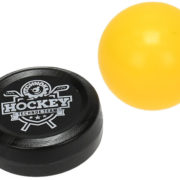 Hokejka dětská barevná 71cm set 2ks míčkem a pukem plast