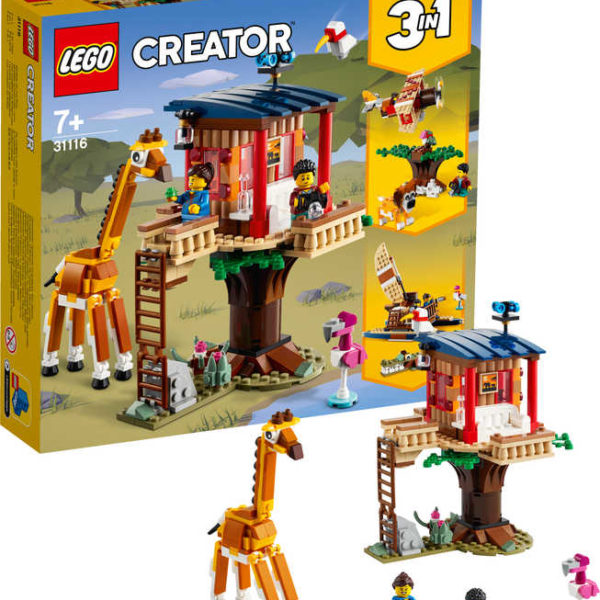 LEGO CREATOR Safari domek na stromě 3v1 31116 STAVEBNICE