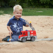 LENA Truxx Baby auto funkční hasiči 29cm set s figurkou plast v krabici
