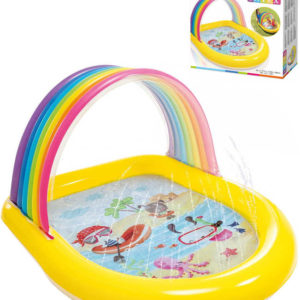 INTEX Baby bazének nafukovací se stříškou brouzdaliště s vodotryskem 57156