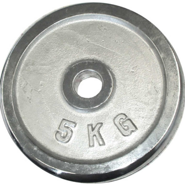 ACRA Chromový kotouč (závaží na činky) 1x 5kg 25mm