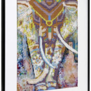 Diamond mozaika slon 40x50cm malování s kamínky kreativní set v krabici