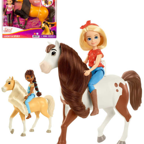 MATTEL SPIRIT Panenka kloubová 18cm set s česacím koníkem a doplňky