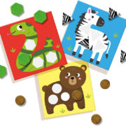 SES CREATIVE Baby Moje první mozaika nalepovací zvířátka 6 karet