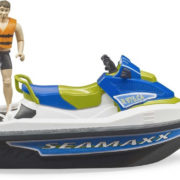 BRUDER 63151 Skútr vodní Seamaxx herní set člun s figurkou do vody