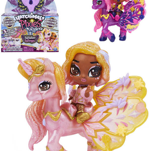 SPIN MASTER Hatchimals Pixies Riders set víla se zvířátkem a doplňky různé druhy