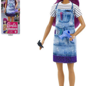 MATTEL BRB Kadeřnice herní set panenka Barbie s doplňky