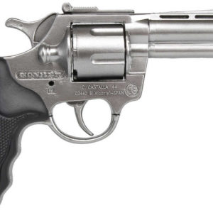 Revolver policejní stříbrný 17cm dětská zbraň kapslovka 8 ran plast