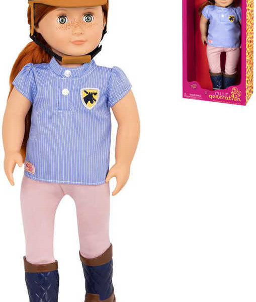 Our Generation panenka Elliet 46cm kloubová žokejka set s helmou v krabici Our Generation panenka Elliet 46cm kloubová žokejka set s helmou v krabici