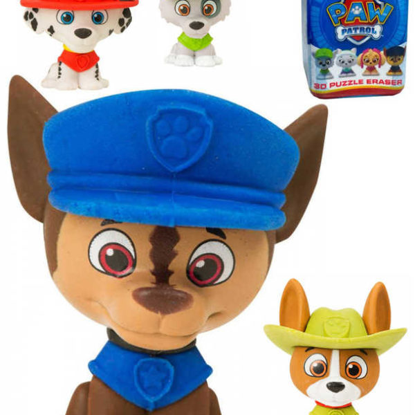 Puzzle figurka 3D guma 2v1 Tlapková Patrola různé druhy v krabičce