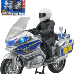 Teamsterz policejní set motocykl s figurkou policisty na baterie Světlo Zvuk