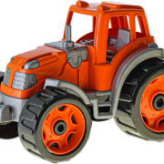 Traktor baby barevný plastový 25cm volný chod na písek 2 barvy