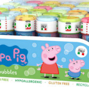 Bublifuk Peppa Pig 60ml dětský bublifukovač s hrou ve víčku