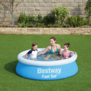 BESTWAY Bazén Fast Set samostavěcí kruhový 183x51cm rodinný 57392