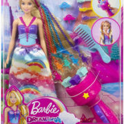 MATTEL BRB Panenka Barbie princezna s barevnými vlasy s nástrojem a doplňky