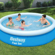 BESTWAY Bazén Fast Set samostavěcí kruhový 366x76cm rodinný 57273