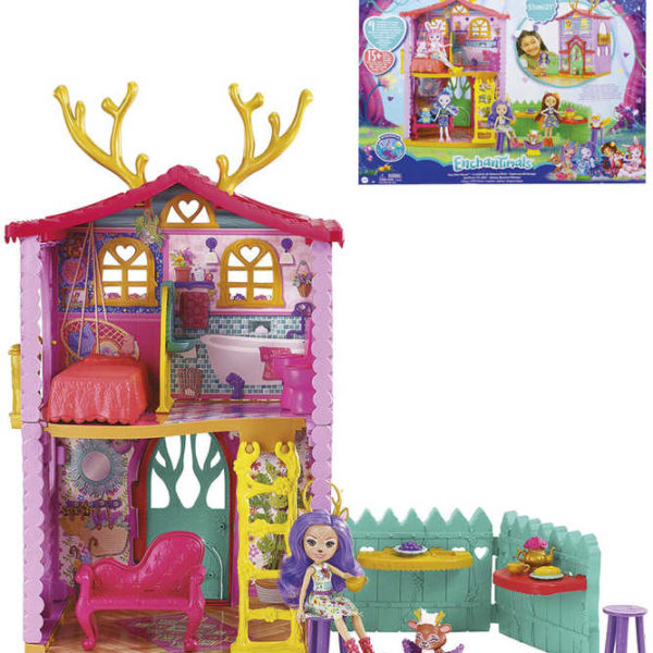 MATTEL Enchantimals jelení domeček herní set panenka Danessa s doplňky MATTEL Enchantimals jelení domeček herní set panenka Danessa s doplňky