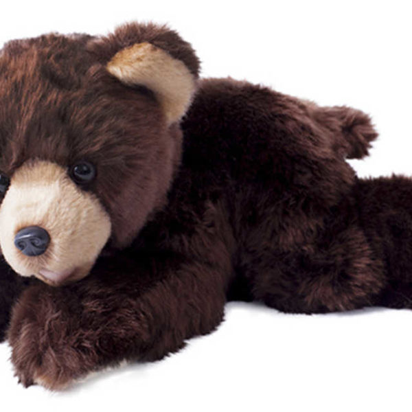 PLYŠ Medvěd hnědý ležící 32cm Eco-Friendly *PLYŠOVÉ HRAČKY*