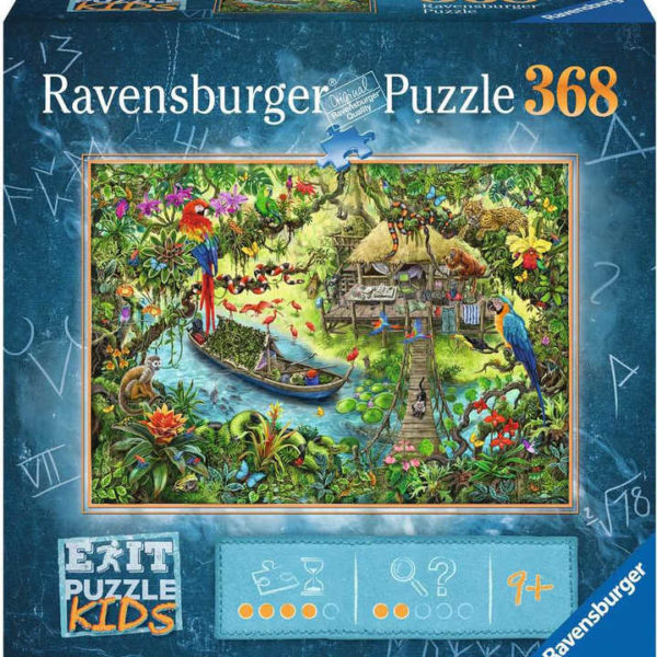 RAVENSBURGER Kids Hra puzzle únikové Džungle 368 dílků 70x50cm skládačka 2v1