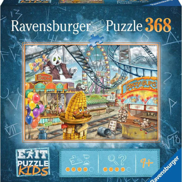 RAVENSBURGER Kids Hra puzzle únikové Zábavní park 368 dílků 70x50cm skládačka 2v1