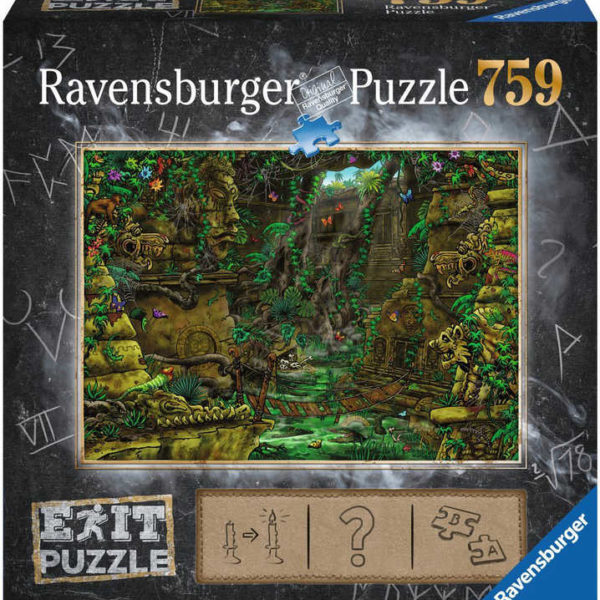 RAVENSBURGER Hra puzzle únikové Tajemný chrám 759 dílků 70x50cm skládačka 2v1