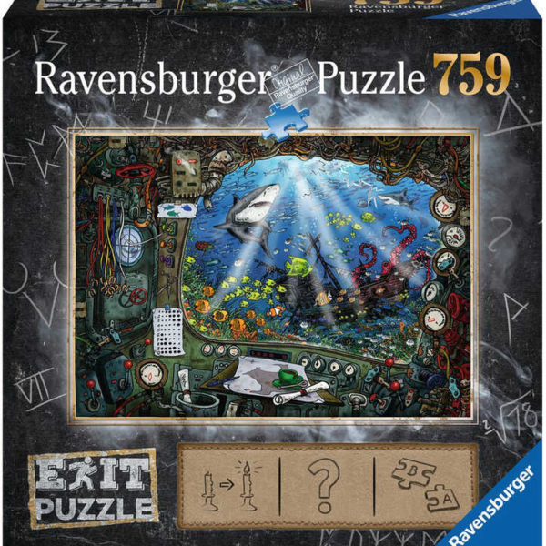 RAVENSBURGER Hra puzzle únikové V ponorce 759 dílků 70x50cm skládačka 2v1